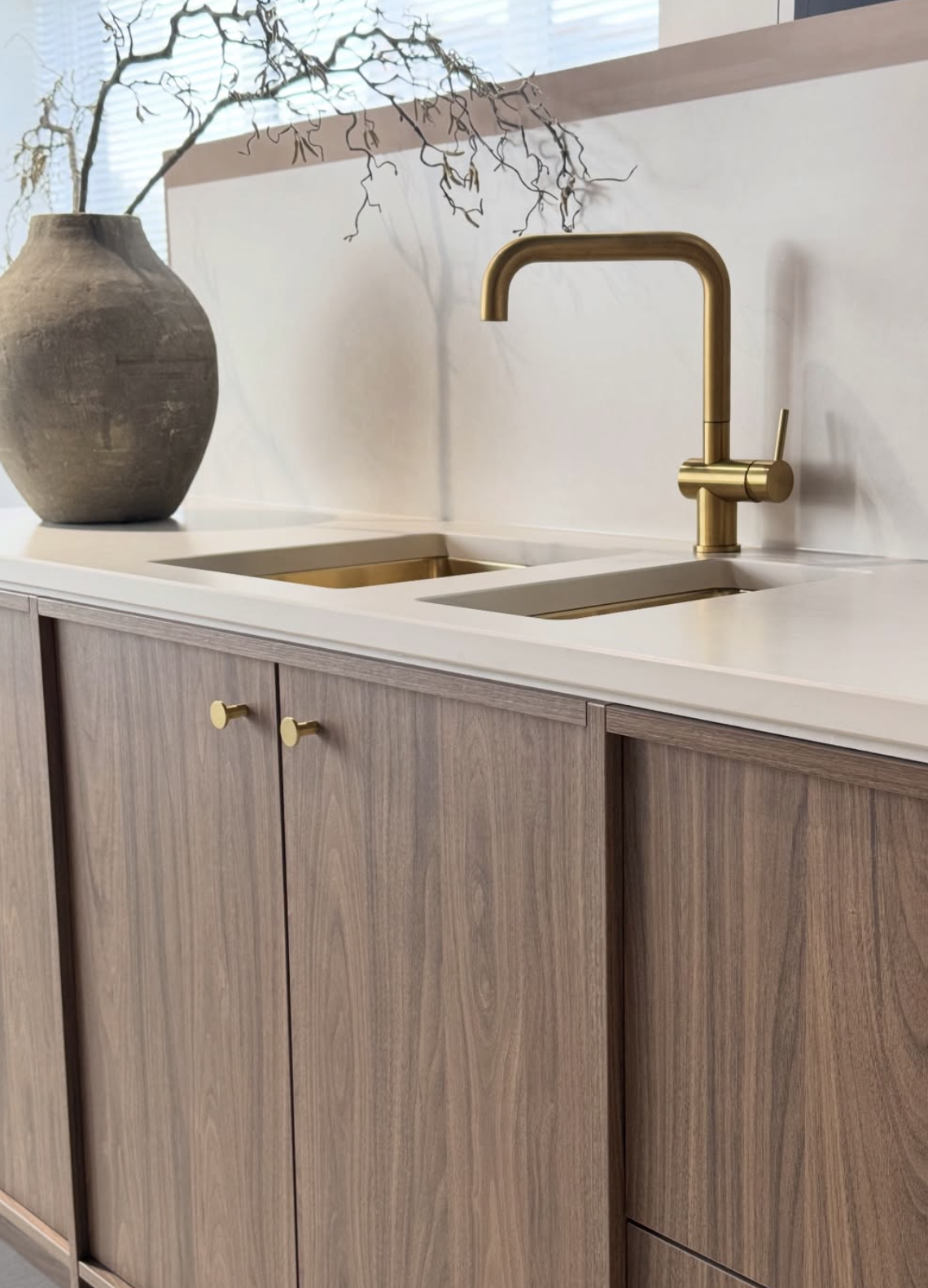 Walnut & Brass Detail