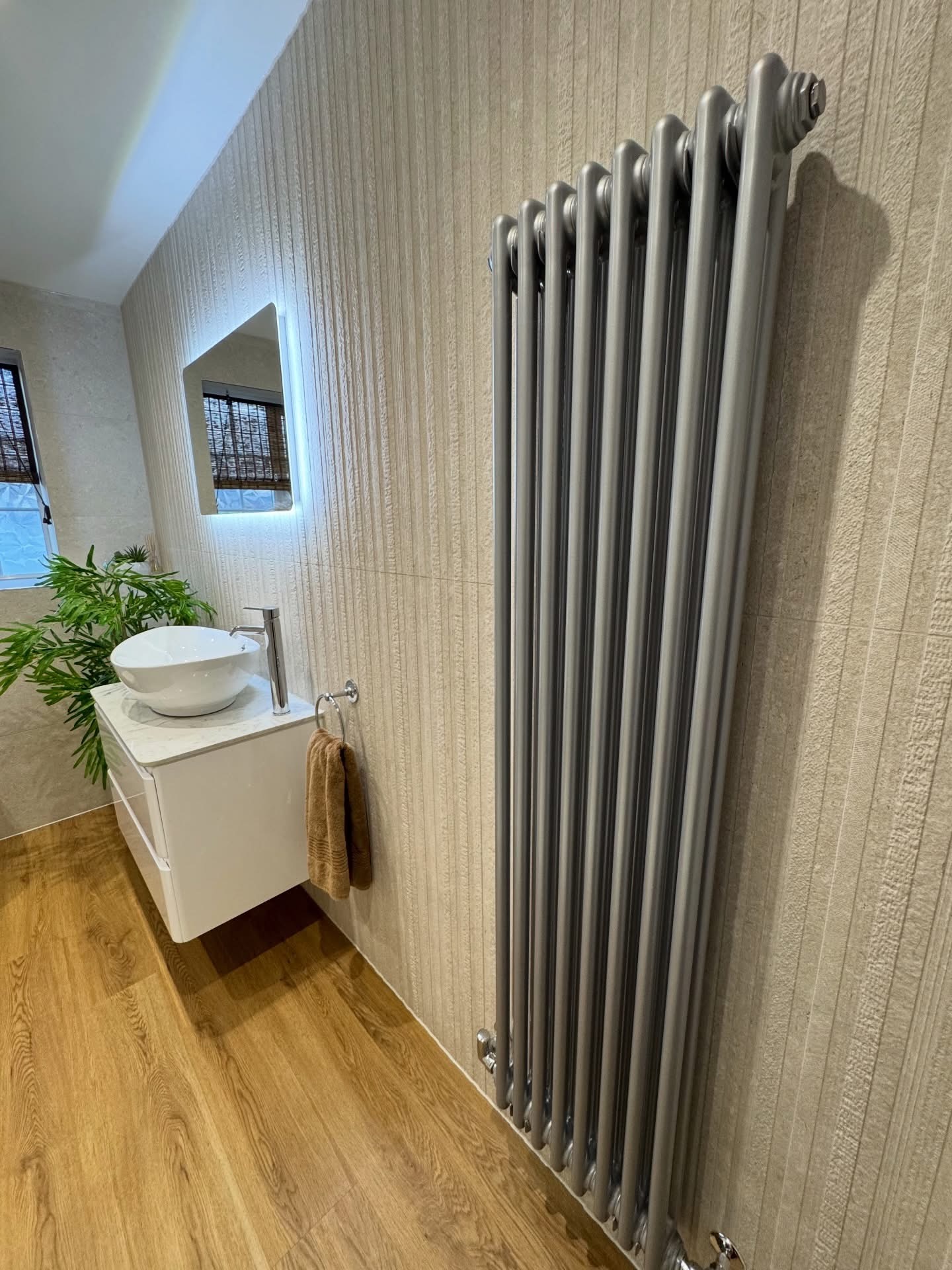 Column Radiator Install